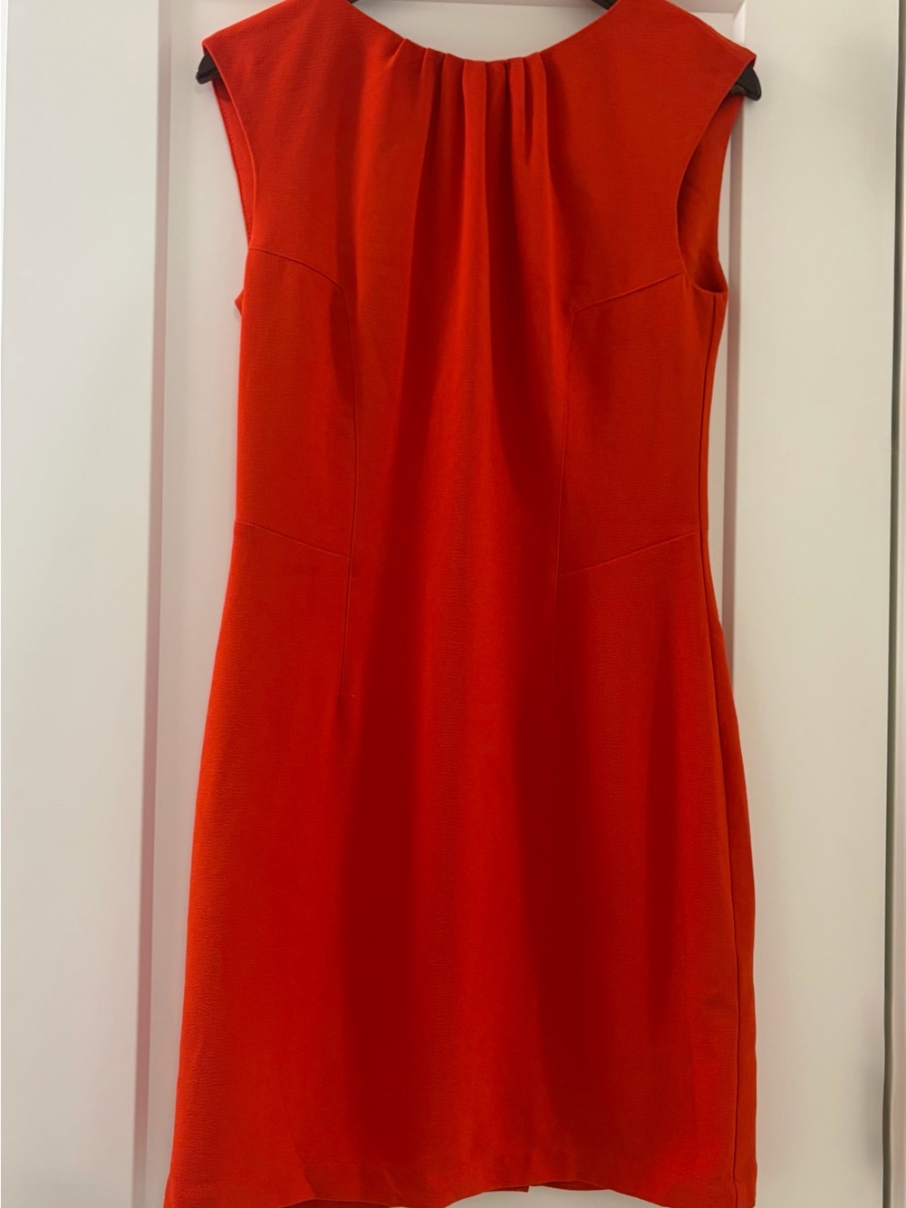 H&M Sleeveless Orange-Red Midi Dress